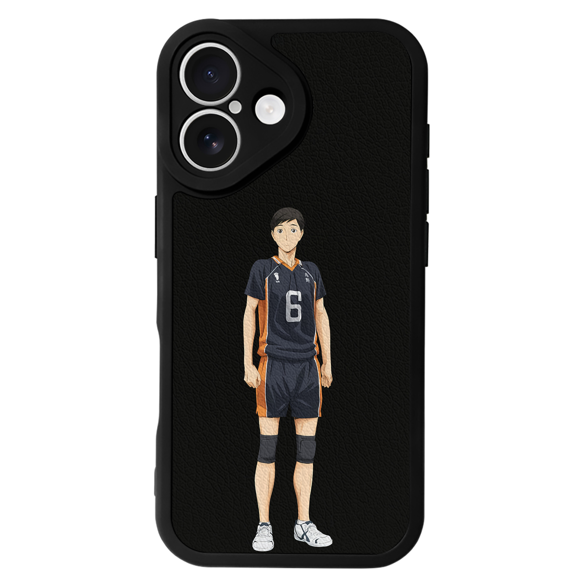 （画像用） ハイキュー!! Haikyu!! 【iPhone 16シリーズ対応】シリコンスマホケース（レザー調） 材質：シリコン